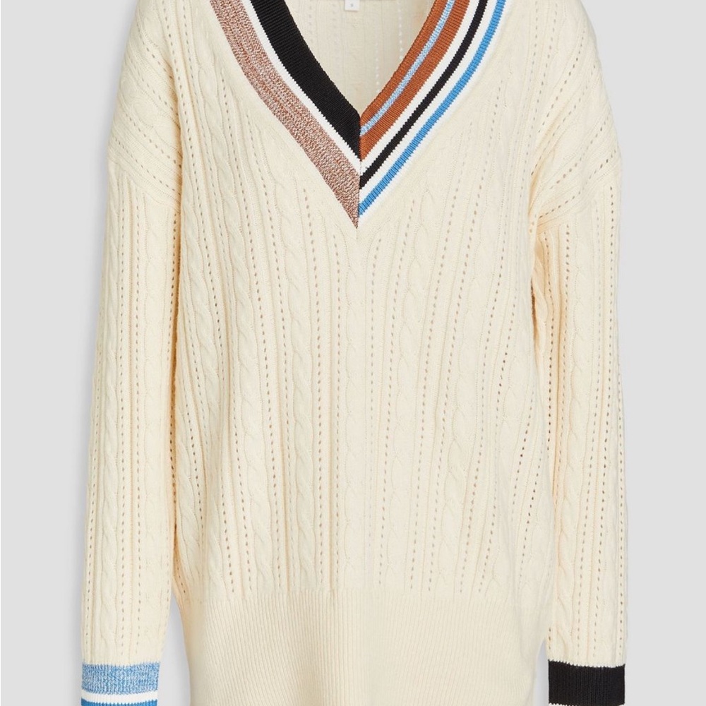 Veronica Beard Rory Cable Knit Sweater
